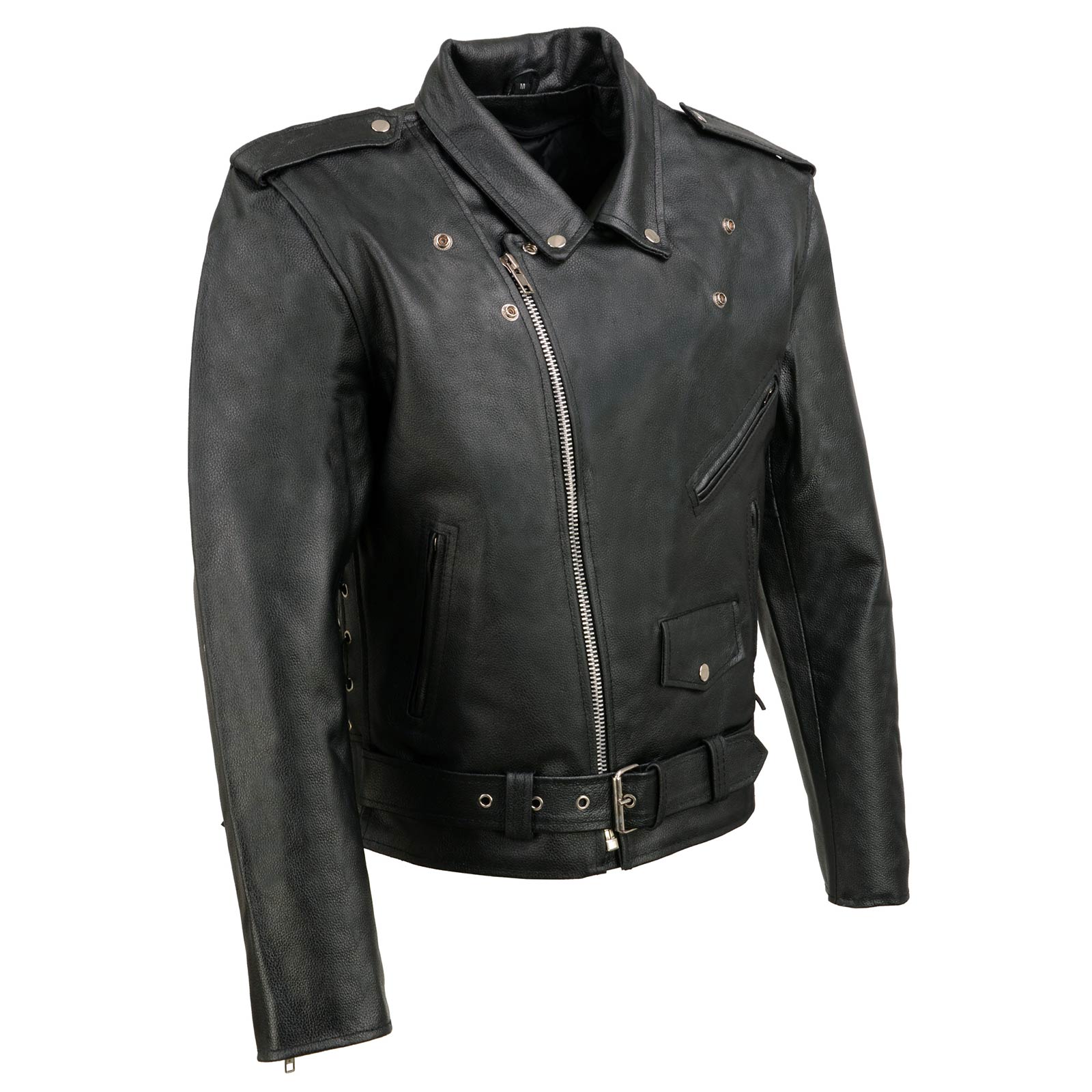Event Leather EL5411 Men's Black Classic Side Lace Motorcycle