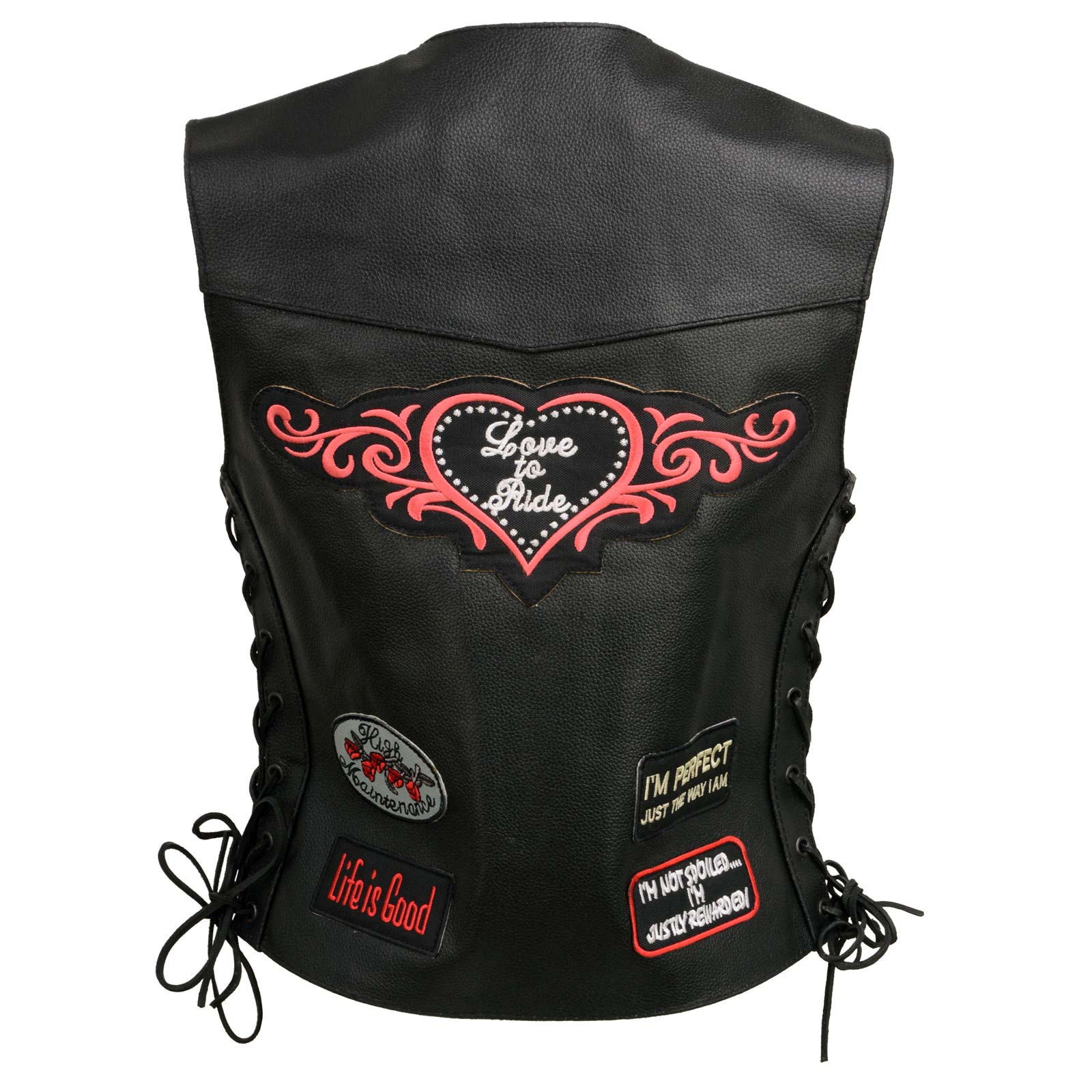 Event Leather | Genuine Leather Motorcycle Vest for Women w Event Leather | Genuine Leather Motorcycle Vest for Women w