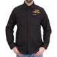 Hot Leathers FLM2114 Men's We the People Long Sleeve Solid Black Flannel Shirt