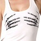 Hot Leathers Ladies Skeleton Balck Hands Tank Top Shirt GLF2190