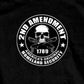 Hot Leathers GMD1158 Mens '2nd Amendment America's Original Homeland Security' Black T-Shirt