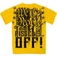 Hot Leathers GMD1507 Men's Yellow We The People Are Pissed Off T-Shirt