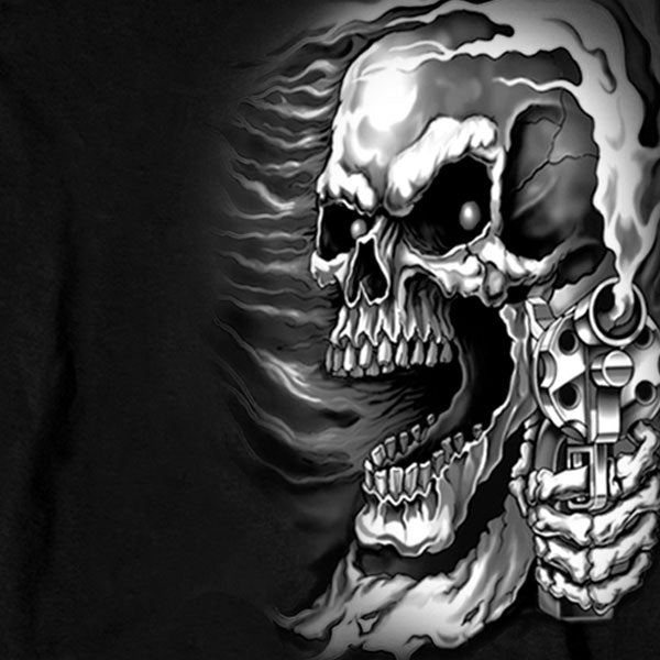 Hot Leathers GMD2076 Mens 'Assassin' Double Sided Black Long