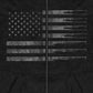 Hot Leathers GMZ4414 Men’s ‘American Flag Bullets’ Black Hoodie with Zipper Closure