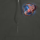 Hot Leathers GMZ4532 Men’s Charcoal 'Hoop Eagle Hoodie'