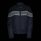Milwaukee Leather SH2261 Women's Lightweight Black and Grey Textile Motorcycle Jacket with Reflective Piping