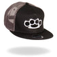 Hot Leathers GSH4003 Brass Knuckles Hardcore Snap Back Hat