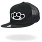 Hot Leathers Hardcore Knuckles Black Snap Back Hat GSH4008