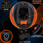 Milwaukee Helmets H512 Titanium and Blue Chit-Chat Full Face Wireless Motorcycle Helmet-Stream Music-Phone Calls