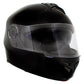 Milwaukee Helmets H7000 Glossy Black Mayday Modular Full Face Wireless Motorcycle Helmet-Stream Music-Phone Calls