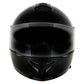 Milwaukee Helmets H7000 Glossy Black Mayday Modular Full Face Wireless Motorcycle Helmet-Stream Music-Phone Calls