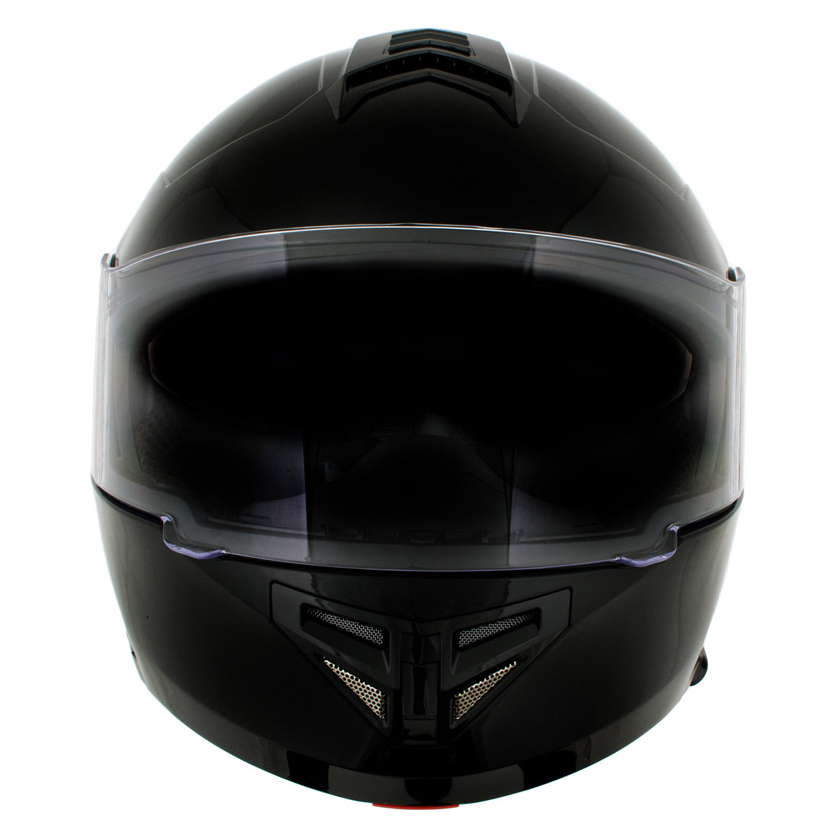Milwaukee Helmets H7000 Glossy Black Mayday Modular Full Face Wireless Motorcycle Helmet-Stream Music-Phone Calls