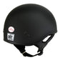 Hot Leathers Flat Matte Black Motorcycle Skull Cap Half Helmet for Men and Women DOT Approved HLD1001