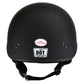 Hot Leathers HLT68 Flat Black The O.G. Flat Black Motorcycle DOT Skull Cap Half Helmet Biker