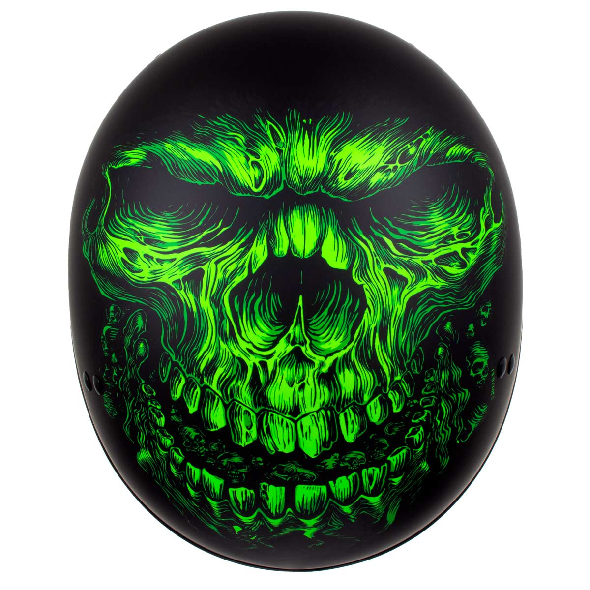 dot flat black motorcycle skull cap half helmet Hot Leathers HLD1030 Flat Black Shredder Motorcycle DOT Approved Skull – Milwaukee Leather