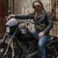 Milwaukee Leather Unisex Brown Leather Neck Warmer - Fleece-Lined Cold Weather Motorcycle Face Cover - MP7590