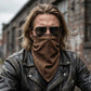 Milwaukee Leather Unisex Brown Leather Neck Warmer - Fleece-Lined Cold Weather Motorcycle Face Cover - MP7590