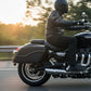 Milwaukee Leather SH646ZB Black Zip-Off PVC Studded Throw Over Motorcycle Saddlebags