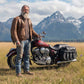 Milwaukee Leather SH652ZB Black Zip-Off Triple Buckle PVC Throw Over Motorcycle Saddlebags with Studs (18X11X7X19)