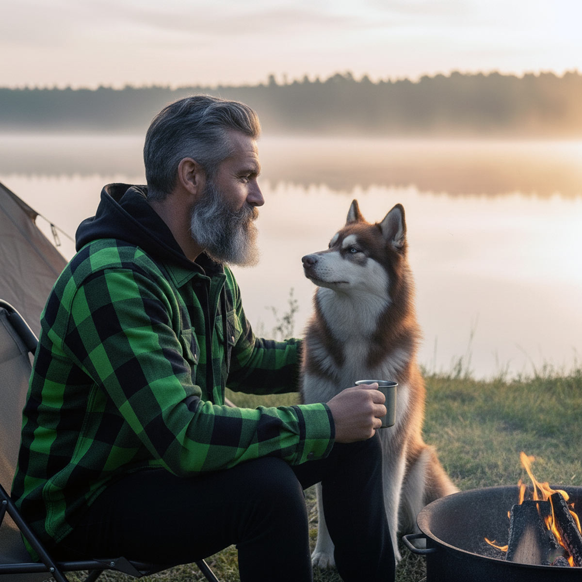 Milwaukee Leather Men’s Titans Green and Black Plaid Hooded Riding Shirt w/ CE Armor & Aramid Fiber Panels - MPM1659