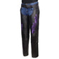 Milwaukee Leather Women's Leather Motorcycle Chaps w/ Embroidery Detail, Adjustable Fit Riding Gear - LKL16702