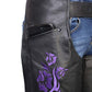 Milwaukee Leather Women's Leather Motorcycle Chaps w/ Embroidery Detail, Adjustable Fit Riding Gear - LKL16702