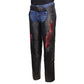 Milwaukee Leather Women's Leather Motorcycle Chaps w/ Embroidery Detail, Adjustable Fit Riding Gear - LKL16703