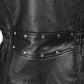 Milwaukee Leather LKL2710 Women's Classic Black Braided Motorcycle Jacket with Studded Back