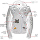 Milwaukee Leather LKL2739 Women's Black Premium Leather Vented Motorcycle Biker Jacket w/ Hoodie