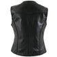 Milwaukee Leather Women's Road Queen Black Braided Buffalo Leather Motorcycle Vest - LKL4713