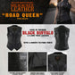 Milwaukee Leather Women's Road Queen Black Braided Buffalo Leather Motorcycle Vest - LKL4713