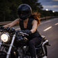 Milwaukee Leather Women's Bling V-Neck Leather Motorcycle Vest with Rhinestone Detail