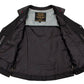 Milwaukee Leather Women's Gemma Black/Red Leather Motorcycle Vest with Side Laces - LKL4718
