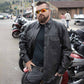Milwaukee Leather LKM1600 Men's Black Lightweight Casual Biker Style Leather Shirt