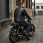 Milwaukee Leather Men's Premium Black Leather Motorcycle Riders Jacket with CE Armor Protection - LKM17003