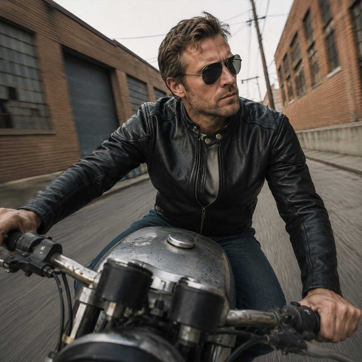 Milwaukee Leather Men's Premium Black Leather Motorcycle Riders Jacket with CE Armor Protection - LKM17003