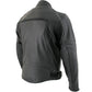 Milwaukee Leather LKM17013 Men's Premium Black Advanced Leather Motorcycle Jacket w/ CE Armor Protection