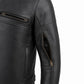 Milwaukee Leather Men's 'The Racer' Premium Black Leather Vented Racer Style Motorcycle Biker Jacket w/ CE Armor - LKM17015
