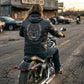 Milwaukee Leather Men's Alibi Black Leather Motorcycle Jacket w/ CE Armor, Removable Hoodie - LKM17021