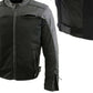 Milwaukee Leather Men's Chaos Black Leather Motorcycle Jacket w/ CE Armor, Reflective Panels, Vents - LKM17022