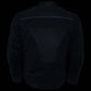 Milwaukee Leather Men's Chaos Black Leather Motorcycle Jacket w/ CE Armor, Reflective Panels, Vents - LKM17022