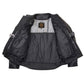 Milwaukee Leather Men's Endo Black Leather Motorcycle Jacket w/ CE Armor, Reflective Panels, Vents - LKM17023