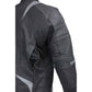 Milwaukee Leather Men's Stryde Black and Grey Matte Finish Racer Leather Motorcycle Jacket - LKM17024