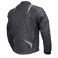 Milwaukee Leather Men's Stryde Black and Grey Matte Finish Racer Leather Motorcycle Jacket - LKM17024