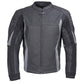 Milwaukee Leather Men's Stryde Black and Grey Matte Finish Racer Leather Motorcycle Jacket - LKM17024
