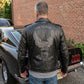 Milwaukee Leather Men's Live to Ride Classic Black Premium Leather CE Armored Motorcycle Jacket - Side Lace - LKM1706
