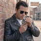 Milwaukee Leather Men's Live to Ride Classic Retro Brown Premium Leather CE Armored Motorcycle Jacket - Side Lace - LKM1707