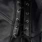 Milwaukee Leather LKM1711 Black Leather Motorcycle Jacket for Men, Thick Police Style Biker Jacket w/ Side Lace