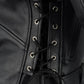 Milwaukee Leather Men's Premium Black Leather Motorcycle Jacket - Vintage Police Style w/ Side Lace - LKM1711