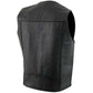 Milwaukee Leather Men's Black Western Style Style Motorcycle Vest - LKM3775